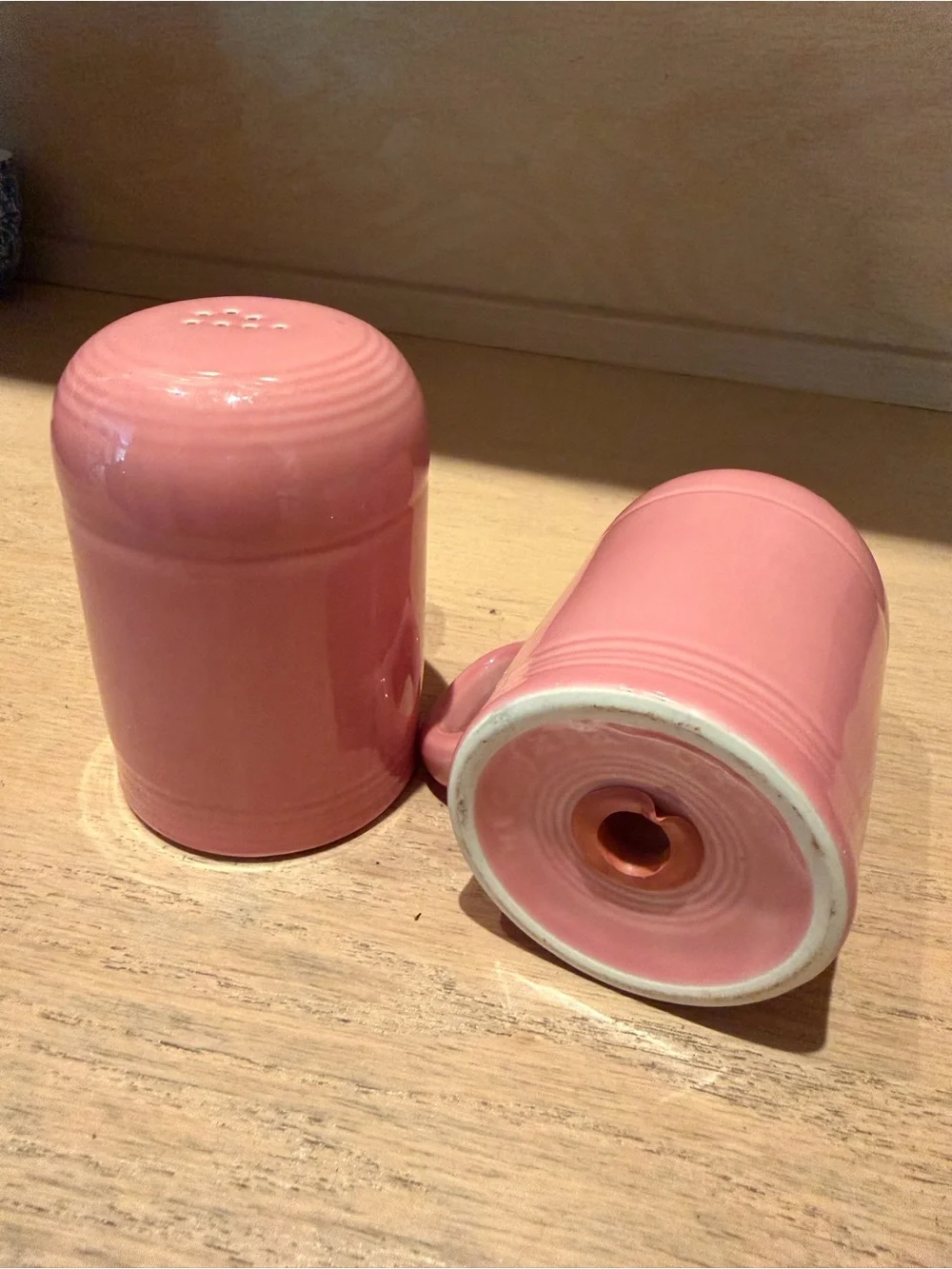Fiesta Pink Ceramic Mugs - Set of 2